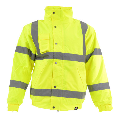 Dickies Hi-Vis Bomber Jacket - Yellow image Dickies Hi-Vis Bomber Jacket - Yellow image