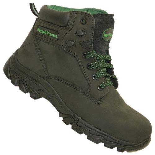 'Waterproof' Hiker Safety Boot (Black/Green) image