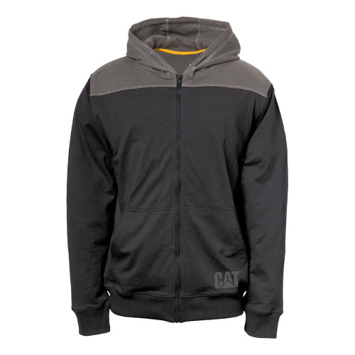 Caterpillar Yoke Zip Hoodie - Black image
