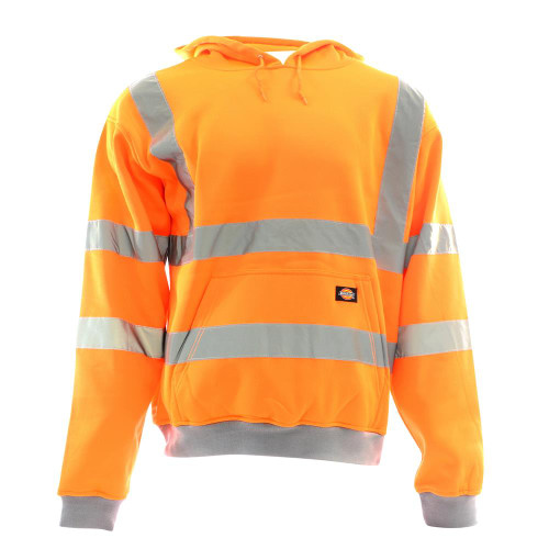 Dickies Hi-Vis Hooded Sweatshirt - Orange image