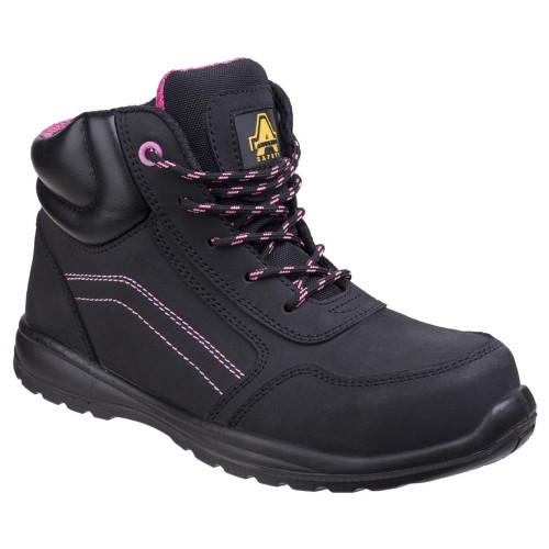 Amblers Lydia Composite Safety Boot - Black/Pink