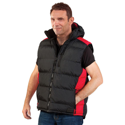 Dickies Crayford Padded Gilet - Black/Red image