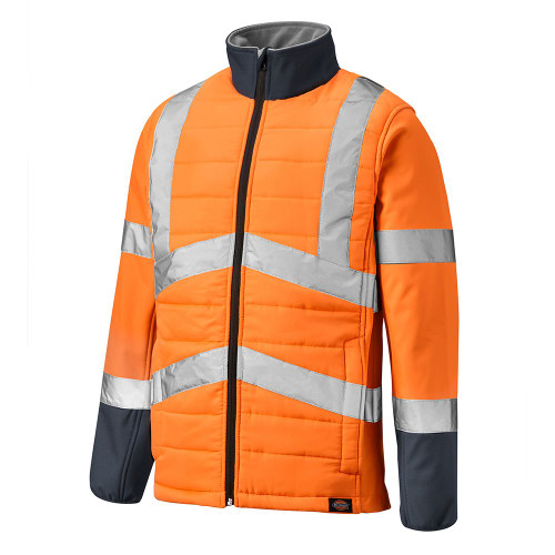 Dickies Hi Vis Loudon Jacket - Orange/Navy image