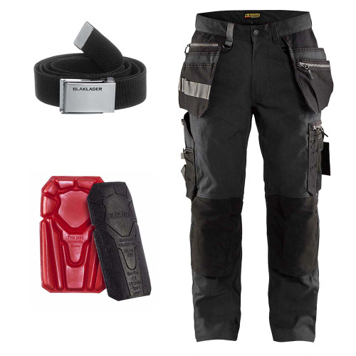 Blaklader Craftsman Trousers with Stretch Kit - Grey image