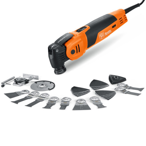 Fein FSC 500 QSL C Starlock MAX Supercut Multi Tool with 27 Piece Accessory Set