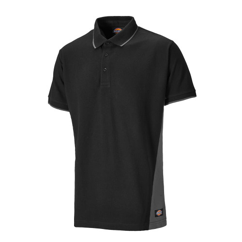 Dickies Two Tone Polo Shirt Black/Grey image