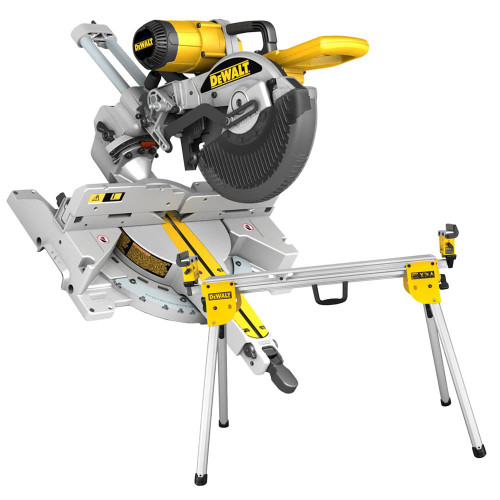 Dewalt 254mm Slide Compound Mitre Saw + Compact legstand image