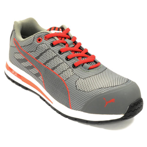 Puma Xelerate Knit Low Safety Trainers - Grey/Red image