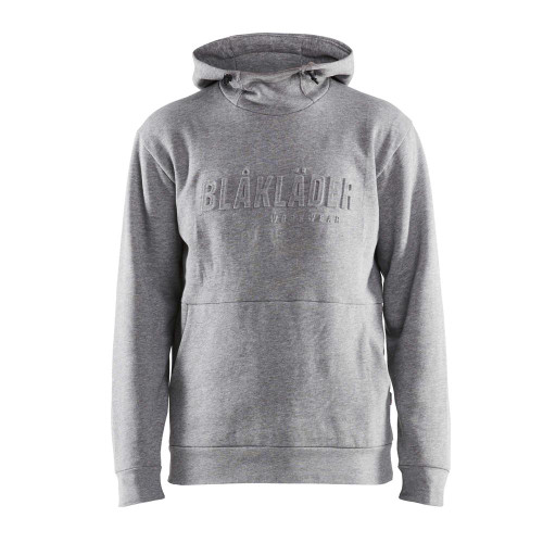 Blaklader 3D Logo Hoodie - Grey Melange image