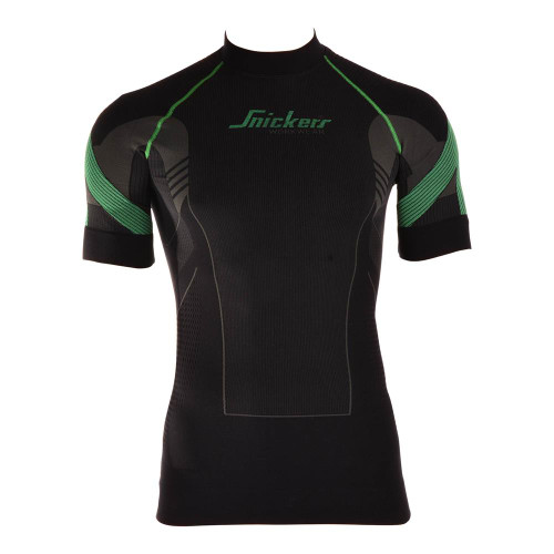 Snickers Flexiwork Seamless Short Sleeve T-Shirt - Black