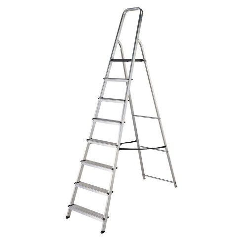 Abru High Handrail 8 Tread Stepladder image