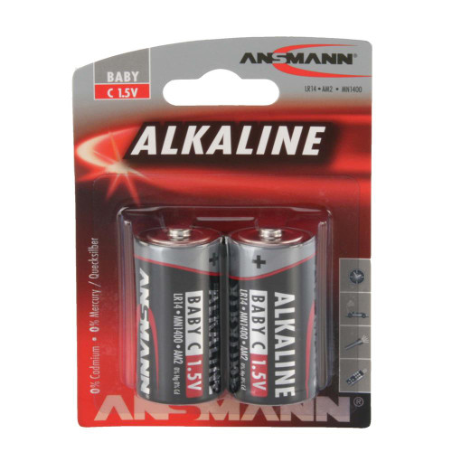 Ansmann C Redline Alkaline 1.5v batteries Pack of 2 image