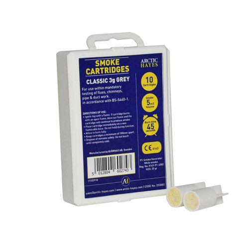 Hayes UK Classic 3 - 3g Grey Smoke Cartridges Pack of 10 image
