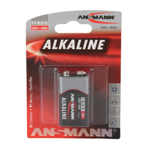 Ansmann Redline Alkaline 9v Battery Single image