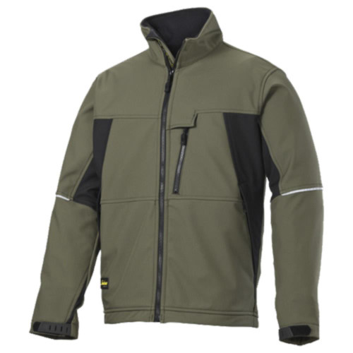 Snickers Soft Shell Work Jacket (Olive/Black) image