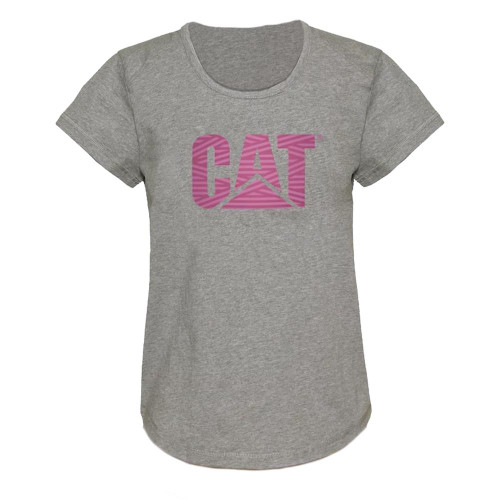 Caterpillar Womens Logo T-Shirt - Heather Grey image