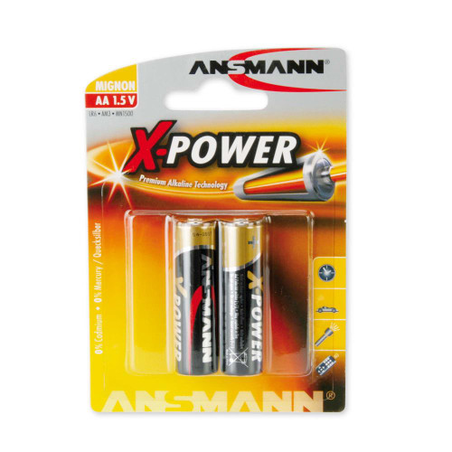 Ansmann AA X-Power Alkaline 1.5v batteries Pack of 2