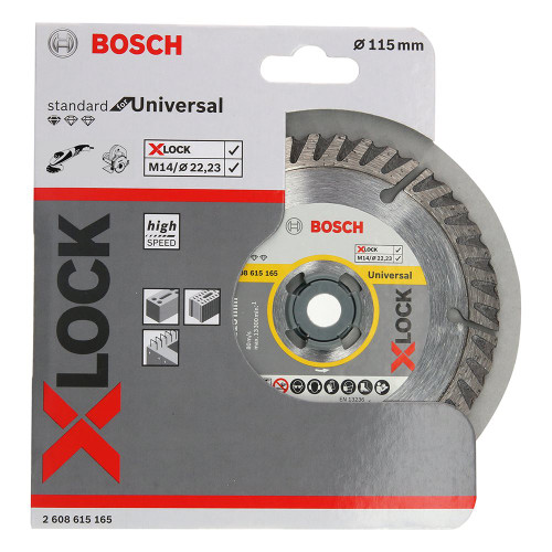 Bosch X-Lock 115 x 22.23mm Standard for Universal Diamond Disc image Bosch X-Lock 115 x 22.23mm Standard for Universal Diamond Disc image