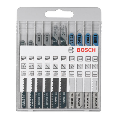 Bosch 10 Piece X-Pro Line Jigsaw Blade Set - Wood & Metal image Bosch 10 Piece X-Pro Line Jigsaw Blade Set - Wood & Metal image