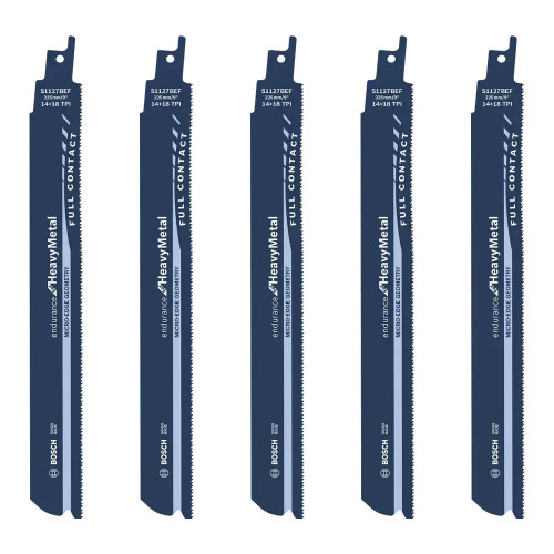Bosch S 1127 BEF Heavy Metal Reciprocating Saw Blades - Pack of 5 image