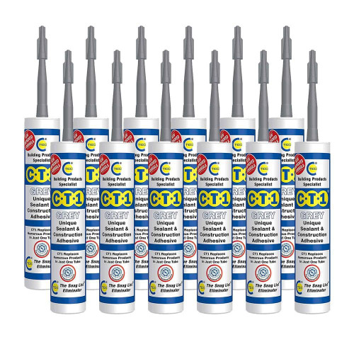 CT1 TRIBRID Unique Sealant & Construction Adhesive - 290ml Grey (Box of 12) image