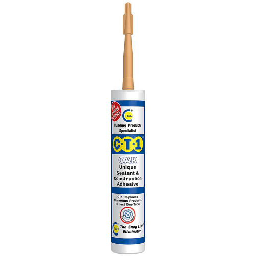 CT1 TRIBRID Unique Sealant & Construction Adhesive - 290ml Oak image CT1 TRIBRID Unique Sealant & Construction Adhesive - 290ml Oak image