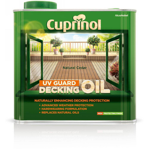 Cuprinol UV Guard Decking Oil Natural Cedar 2.5 Litre image