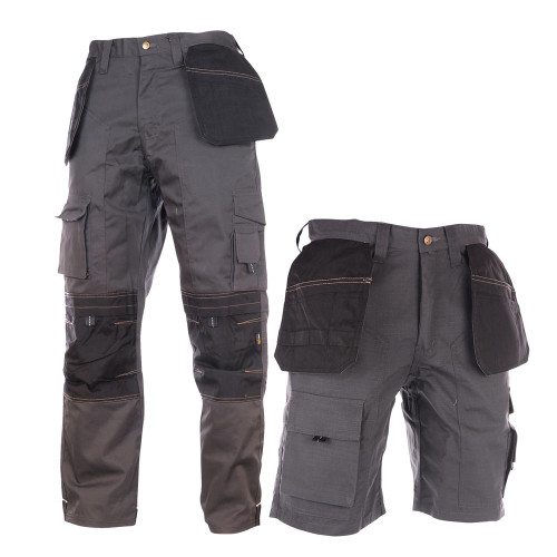 Apache Shorts & Work Trousers Set - Black/Grey