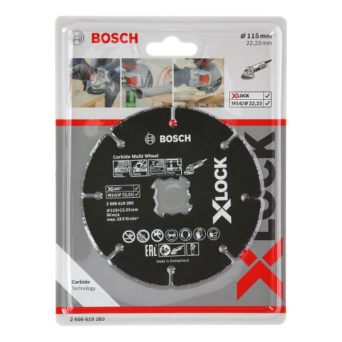 Bosch X-Lock 115 x 22.23mm Carbide Multi-Wheel Cutting Disc image