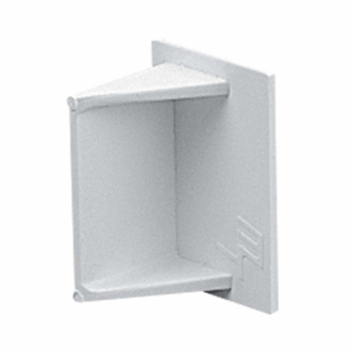 38mm x 25mm uPVC Mini Trunking End Cap White - Pack of 2