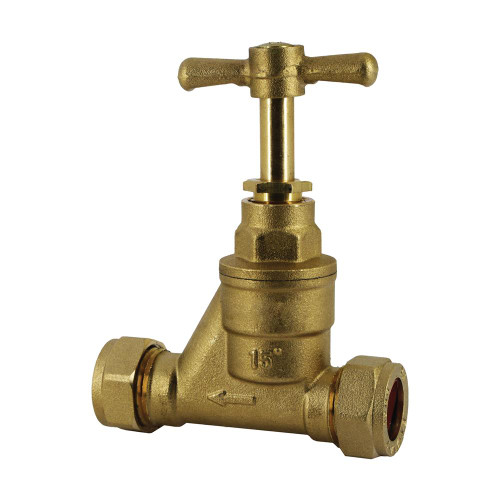 Beck 15mm BS1010 Brass Stopcock - Pack of 5