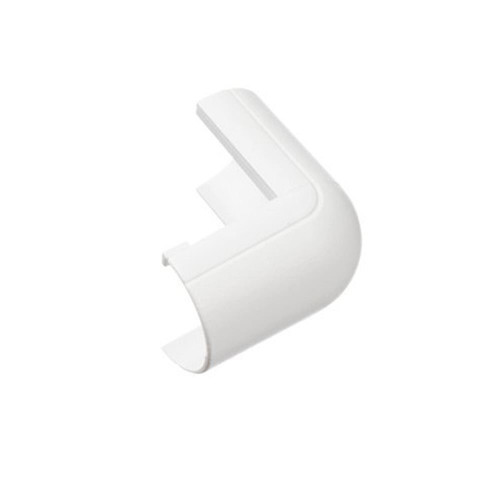 D-Line 20x10mm White Micro+ Trunking Clip-Over External Bend image