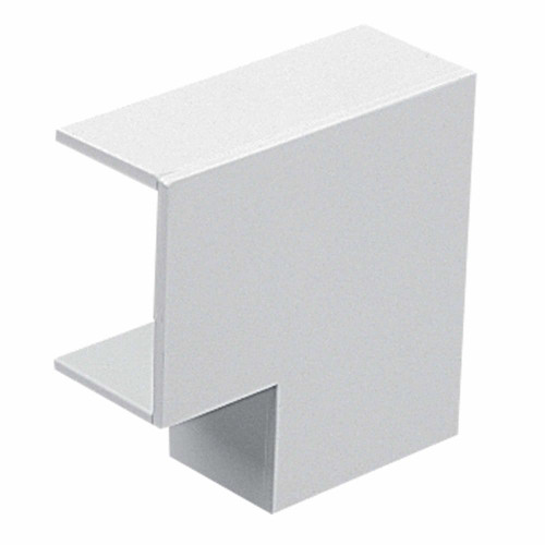 38mm x 25mm uPVC Mini Trunking Flat Bend White - Pack of 2