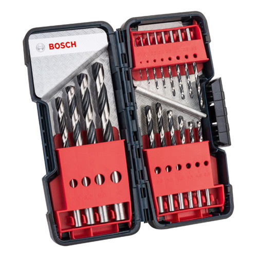 Bosch 18 Piece HSS PointTeQ Twist Drill Bit Set