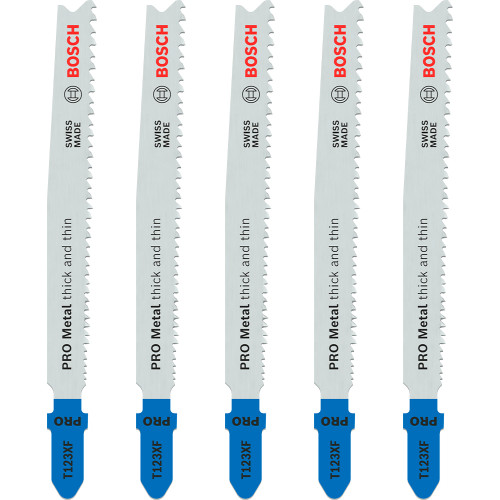Bosch PRO T 123 XF Progressor for Metal HSS Jigsaw Blades - Pack of 5 image