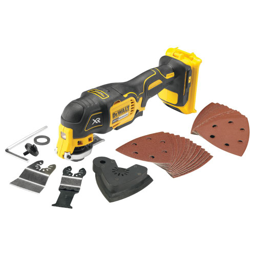 Dewalt DCS355 18V XR Brushless Multi Tool - Body with 29 Accessories image