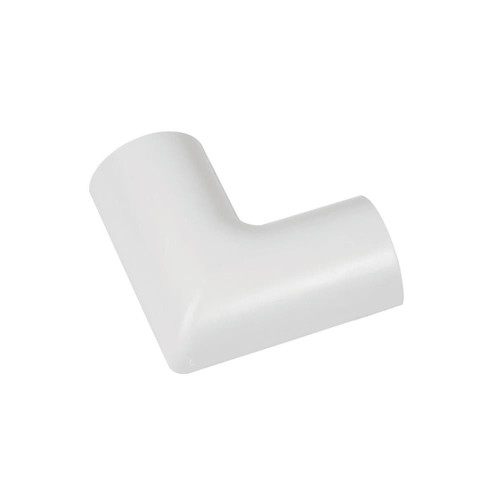 D-Line 30x15mm White Mini Trunking Clip-Over Flat Bend image