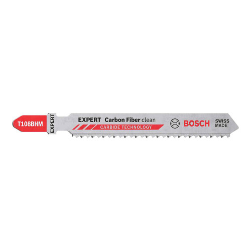 Bosch Expert Carbide T108BHM Jigsaw Blades (Carbon Fiber Clean) - Pack of 3 image