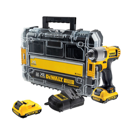 Dewalt DCF815D2 12V XR Impact Driver with 2 x 2.0Ah Batteries, Charger & Case image