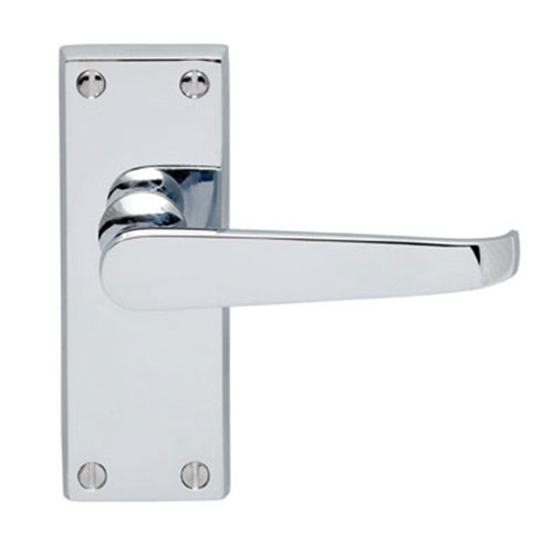 Carlisle Brass Victorian Lever Latch - Polished Chrome image Carlisle Brass Victorian Lever Latch - Polished Chrome image