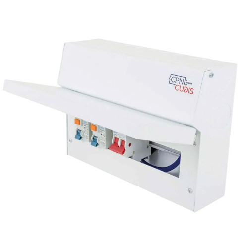 Cudis 8 Way Lumo Metal Split Load Consumer Unit 100A 2 x 63A 30mA RCD image
