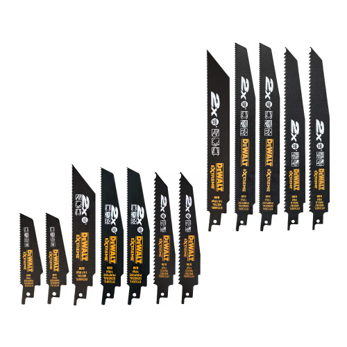 Dewalt 2X Life Reciprocating Saw Blade 12 Piece Set image