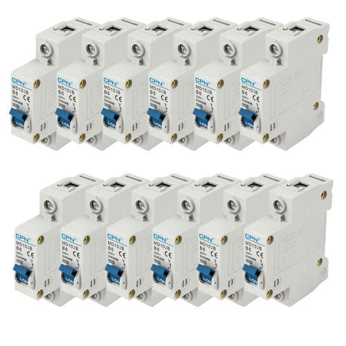Cudis 2A Single Pole, B Curve 6KA MCB - Pack of 12 image