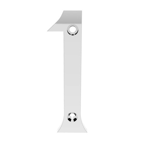 Carlisle Brass Numeral Face Fix No.1 - Polished Chrome image