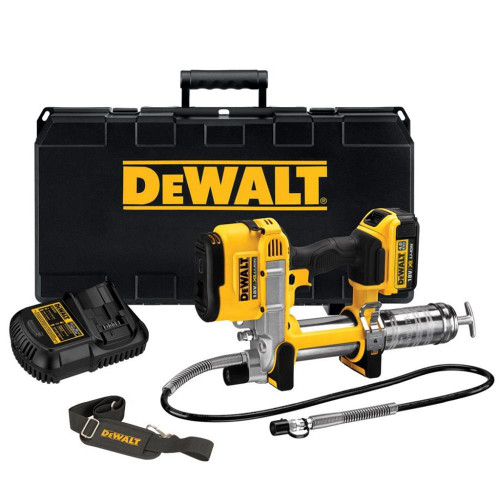 Dewalt DCGG571M1 18V XR Grease Gun with 1x 4.0Ah Battery, Charger & Case image Dewalt DCGG571M1 18V XR Grease Gun with 1x 4.0Ah Battery, Charger & Case image