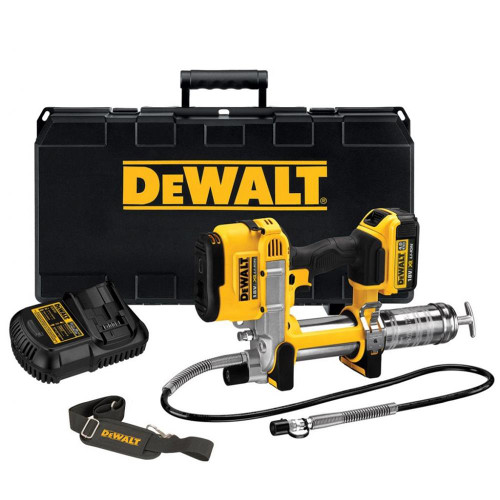 Dewalt DCGG571M1 18V XR Grease Gun with 1x 4.0Ah Battery, Charger & Case image