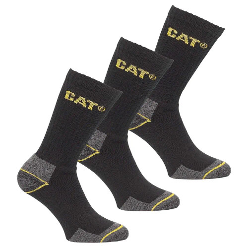 Caterpillar Crew Work Socks (Size 6-11) - 3 Pairs image Caterpillar Crew Work Socks (Size 6-11) - 3 Pairs image