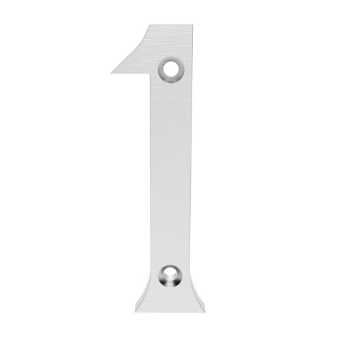 Carlisle Brass Numeral Face Fix No.1 - Satin Chrome image