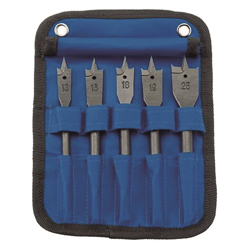 Draper 5 Piece Flat Wood Bit Set (In Canvas) image