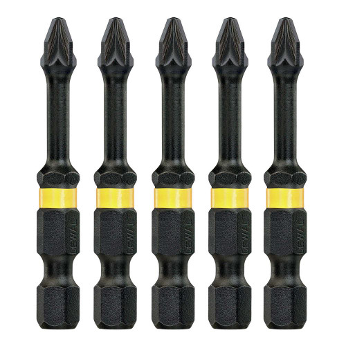 Dewalt PZ1 50mm Impact Torison Screwdriver Bits - Pack of 5 image